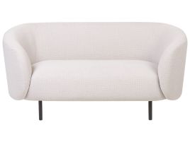 2 Seater Fabric Sofa Beige LOEN