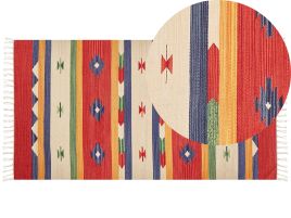 Cotton Kilim Rug 80x150cm Multicolour