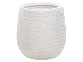 Plant Pot ⌀ 27 cm Off-White LIVADIA