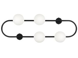 4 Light Wall Lamp Black YANGO