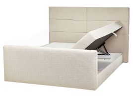 Fabric EU King Divan Bed Beige ARISTOCRAT