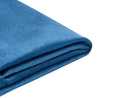 Velvet EU Double Size Bed Frame Cover Navy Blue for Bed FITOU