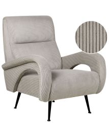 Jumbo Cord Amrchair Grey SVALOV