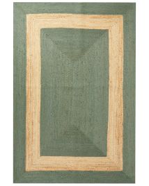 Jute Area Rug 200x300cm Green