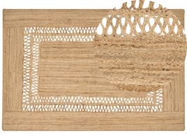 Jute Area Rug 200x300cm Beige