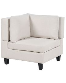 Fabric Corner Section Light Beige UNSTAD
