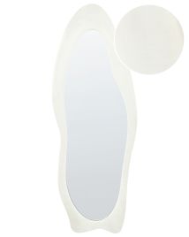 Velvet Wall Mirror 57x160cm White