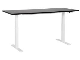 Electric Adjustable Standing Desk 180 x 80 cm Black and White DESTINES