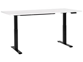 Electric Adjustable Standing Desk 180 x 80 cm White and Black DESTINES