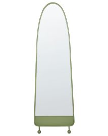 Metal Wall Mirror 45x146cm Green