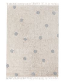 Cotton Kids Rug 140x200cm Beige and Grey