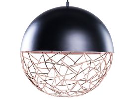 Metal Pendant Lamp Black PADMA