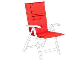 Outdoor Seat/Back Cushion Red TOSCANA/JAVA
