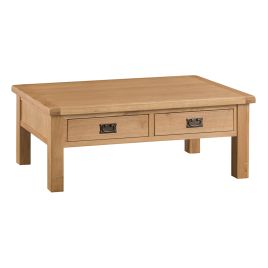 Classic Large Coffee Table - Medium Oak Finish