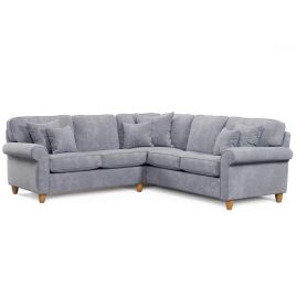 Corner Sofa - COASTAL Fabric 4 Seater Right Hand Facing - Anthracite