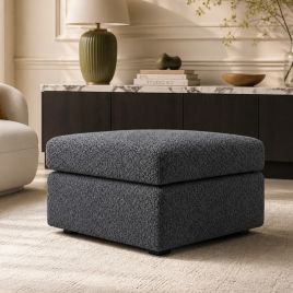 CORDURA Boucle Fabric Footstool - Grey