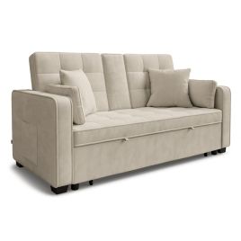 FARLOWE Fabric 2 Seater Sofa Bed - Beige
