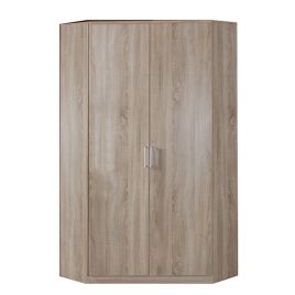 OKHRA 2 Door Corner Wardrobe Oak - 95cm