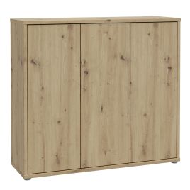 AVELINE Sideboard with 3 Push to Open Doors - Artisan Oak