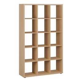 LORYTH 3x5 Bookcase Storage Unit - Elegancia Oak