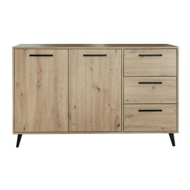 AVERTON 2 Door Sideboard with 3 Drawers - Light Oak