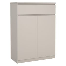 NANAIMO Shoe Cabinet with 2 Doors and 1 Drawer - Cashmere
