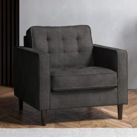 DREXTON Fabric Armchair - Graphite