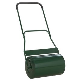 40L Lawn Roller Drum Scraper Bar Collapsible Handle Water or Sand Filled 32cm Green