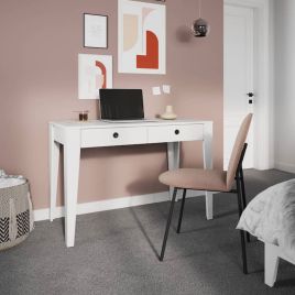 Palazzo Writing Desk with 2 Drawers - White
