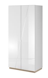 FORD 2 Door Wardrobe White Matt - 90cm