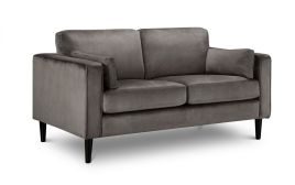 Hayward Grey Velvet 2-Seat Sofa