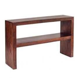 Stella Dark Mango Console Table - Walnut