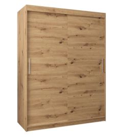 TIVERTON 2 Door Sliding Wardrobe Medium Oak - 150cm