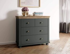 Green Chest of Drawers - EPSOM Medium Chest 4 Drawers