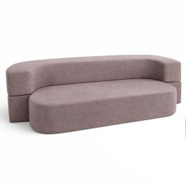 AMELIA Fabric 2 Seater Sofa Bed - Beige