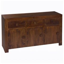 Delta Mango Wood Sideboard with 3 Door and 3 Drawer - Walnut