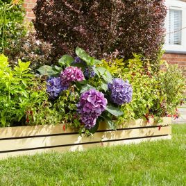 Fenwick 6 inch Border Edging with Easy-Fix Spikes and Soil Retention Liner - Set of 4