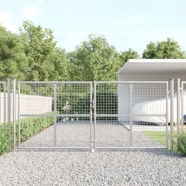 Mesh Garden Gate Silver 300x175cm Galvanised Steel