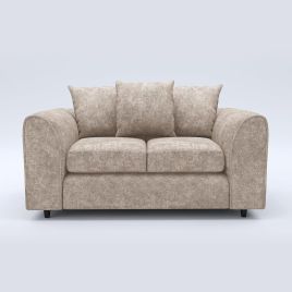 LORVANI Fabric 2 Seater Scatterback Sofa - Beige