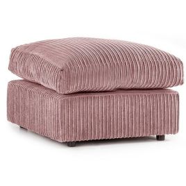 Desmond Jumbo Cord Upholstery Footstool - Pink