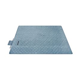 Picnic Blanket - GRANOS Leaf Pattern 300 x 200 cm Water-Resistant - Light Blue