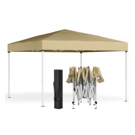 ELDCLIFF Pop Up Gazebo for Garden and Patio with UV Protection - 3m x 3m - Beige