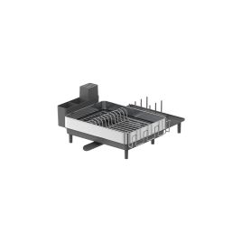 Dish Drainer Rack - LUSLIA Stainless Steel Slate Grey Dish Rack - Silver