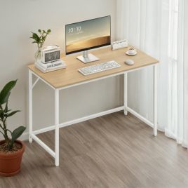 Computer Desk - VERRA Home Office Desk for Work and Study - Golden Oak
