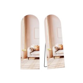 ROWANSHIRE Arched Full Length Mirror with Stand - White