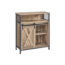 Kitchen Cupboard with Sliding Barn Door