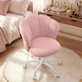 PAGELE Swivel Vanity Chair - Jelly Pink