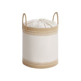 Laundry Hamper - GRAZA 60 L with Lid Handles Drawstring - Camel Brown
