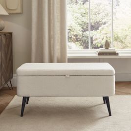 LANA Storage Ottoman - Cream