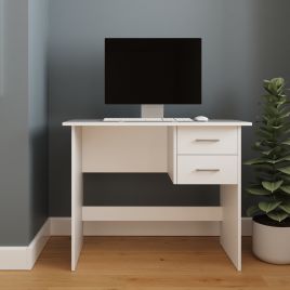 BRAIL 2 Drawer Office Desk - White